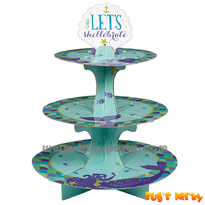 Little mermaid theme party cupcake stand