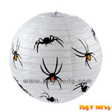 Spiders Silhouette Halloween white paper lantern