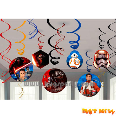 Star Wars Theme Party Swirls decorations