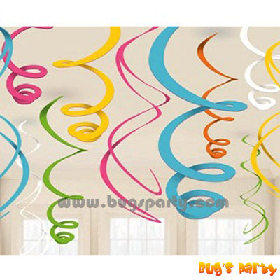Swirls Colorful Decorations