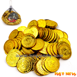 plastic pirate treasure gold coins