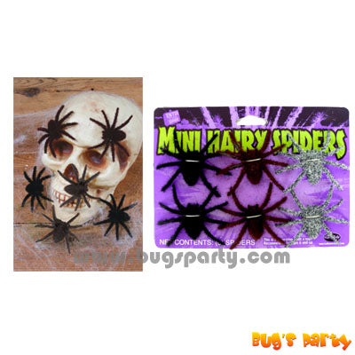 small hairy spiders for Halloween
