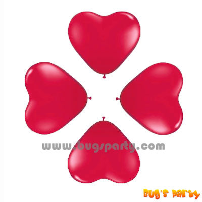 Balloon 6in Heart Red