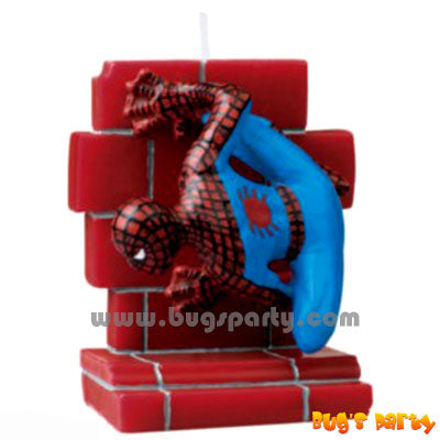 Spiderman Molded Candle