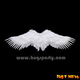 White color feather span angel wings