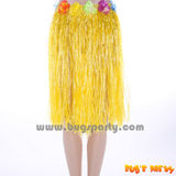 yellow color hula skirt