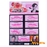 pink fake party mustache for girls