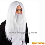 wizard merlin wig and beard