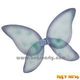 Water color fairy wings, blue green color