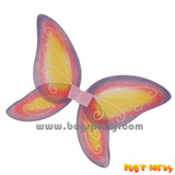 Water color fairy wings, pink, yellow