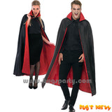 Vampire red black cape, cloak for Halloween
