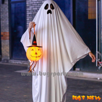 Halloween white cloth ghost kid costume