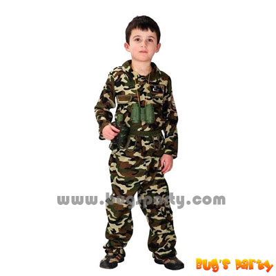 camouflage army boy costume
