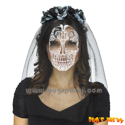 Halloween Ladies Skull Veil