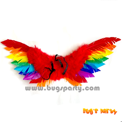 rainbow colorful feather angel fairy wings