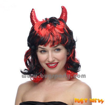 Halloween curly Devil Wig