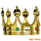 Gold color king crown