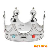 Silver color king crown