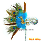 Peacock Sequin Hand Mask