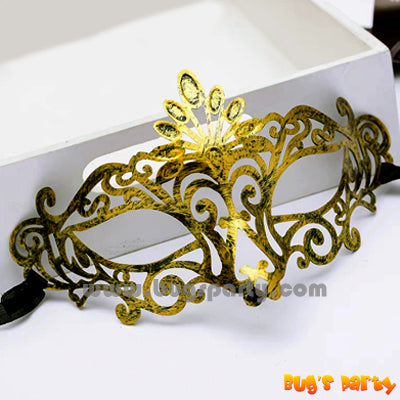 Elegant Gold Silver Masquerade Mask