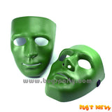 Full Face Green Plastic Mask