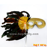 Tinsel Danglers Feather Mask