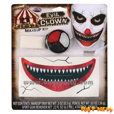 Evil Clown Halloween make up kit