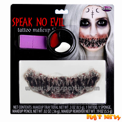 Speak No Evil Halloween make up kit