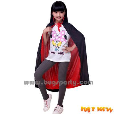 Halloween double layer red or black color hooded robe