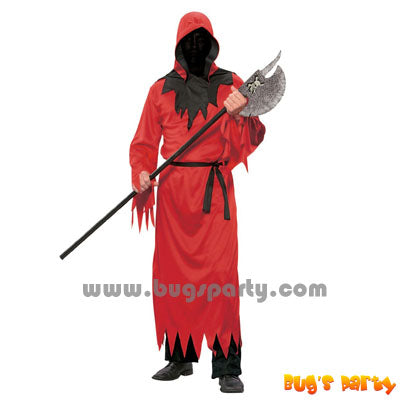 Red ghoul hooded costume