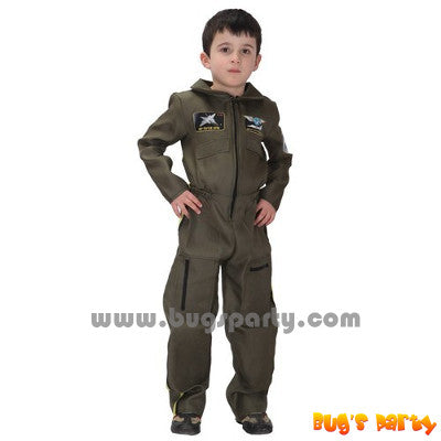 Air force pilot occupational costume for kids