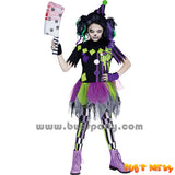 Zombie clown Halloween costume for girls