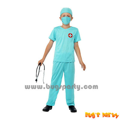 Emergency room surgeon doctor green attire