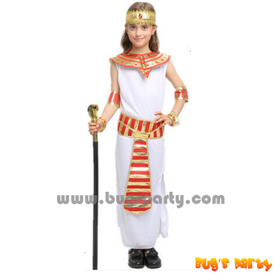 Egyptian cleopatra red colar dress for girls