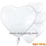 transparent heart shaped balloons