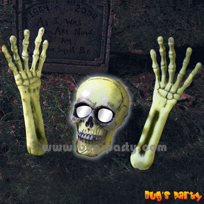 Halloween Prop, Light Up skeleton Out Of Grave