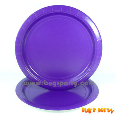 Purple color paper Plates