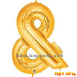 Gold Ampersand Balloon