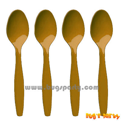 Gold color Plastic Spoons