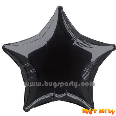 Black color star shaped balloon