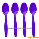 Purple color plastic Spoons