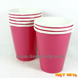 Magenta color paper Cups