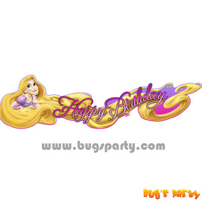 Disney Rapunzel Birthday Banner