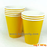 Yellow Sunshine color paper Cups