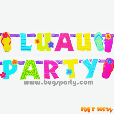 Banner Luau Party