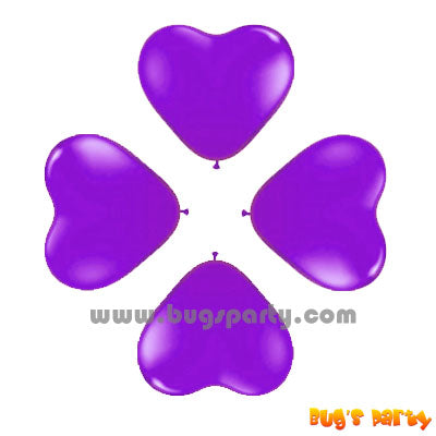 Balloon 6in Heart Purple