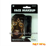Black color face paint makeup