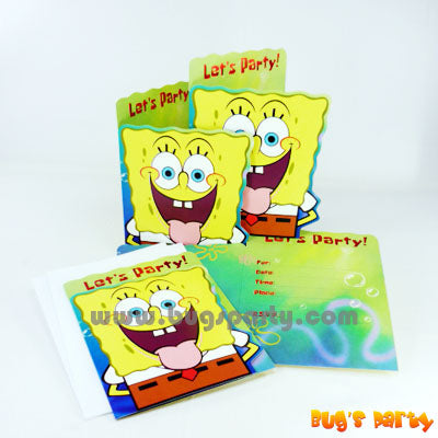 Spongebob Invitation Cards