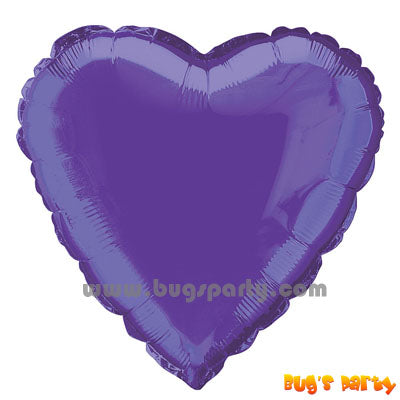 Purple heart shaped balloon