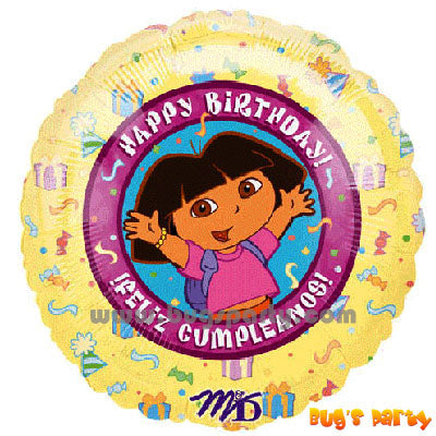 Dora Happy Birthday Balloons